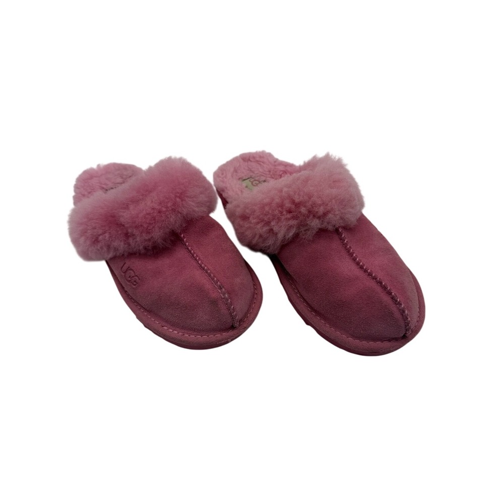 UGG Scuffette II Pink Plush Shearling-Lined Suede Slippers Size 3